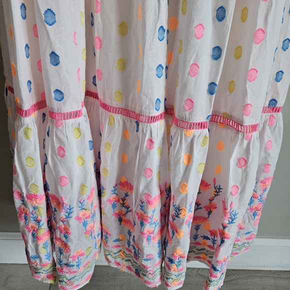 Lilly Pulitzer White Charleen Polka Dot Sleeveless Maxi Dress - Picture 7 of 16